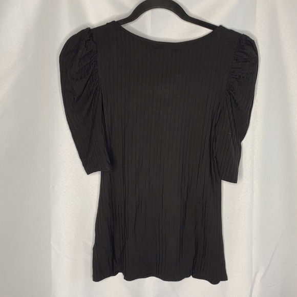 T.D.C. Topson Ribbed Puffed-Sleeve Top - Picture 4 of 8